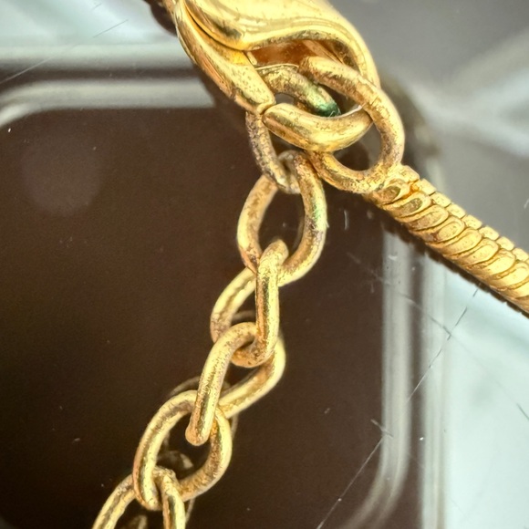 LOT 2224 18K gold plated Dior D Pendant Necklace - Picture 8 of 10